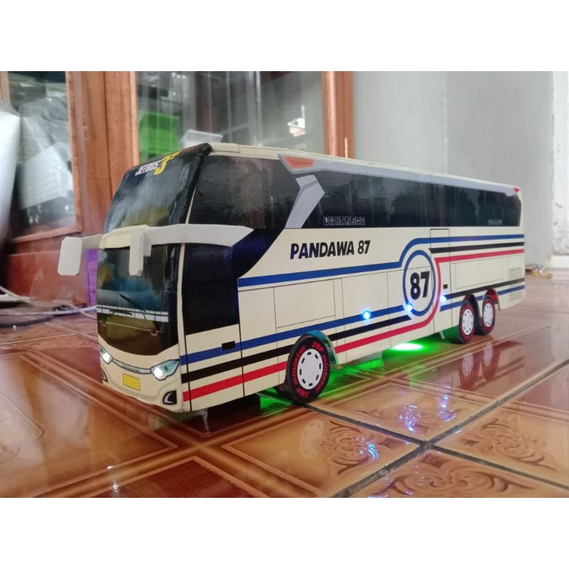 Jual miniatur bus besar ban belok po ternama | Shopee Indonesia