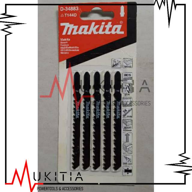 Jual Mata Jigsaw Makita D T Shank Pcs Blade Gergaji Kayu Pvc