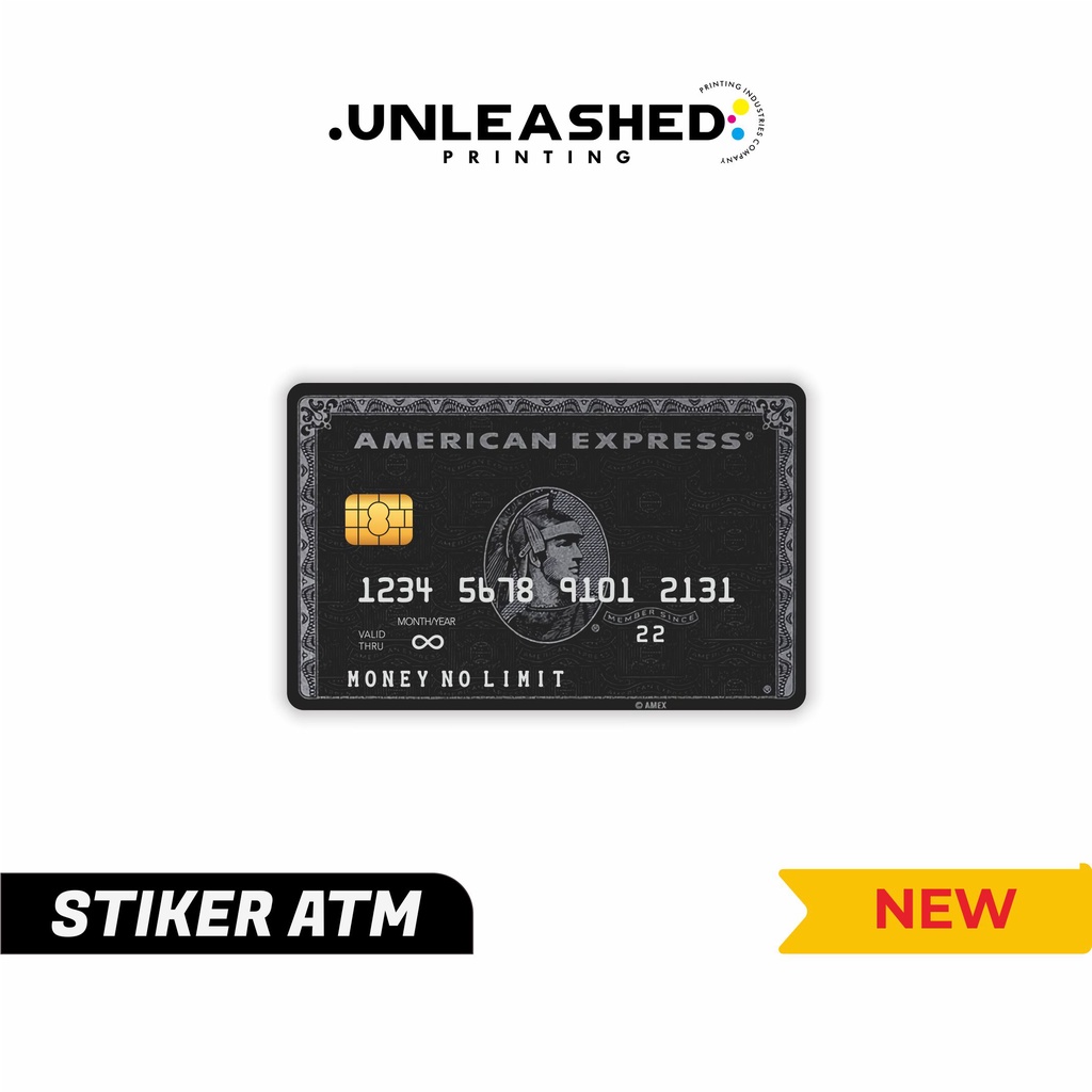 Jual Fake American Express Amex Card Stiker Atm Sticker Skin Card