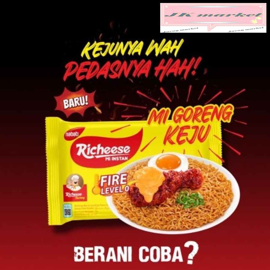 Jual Mie Goreng Richeese Keju 74gr-Mie Instan Richeese keju | Shopee ...