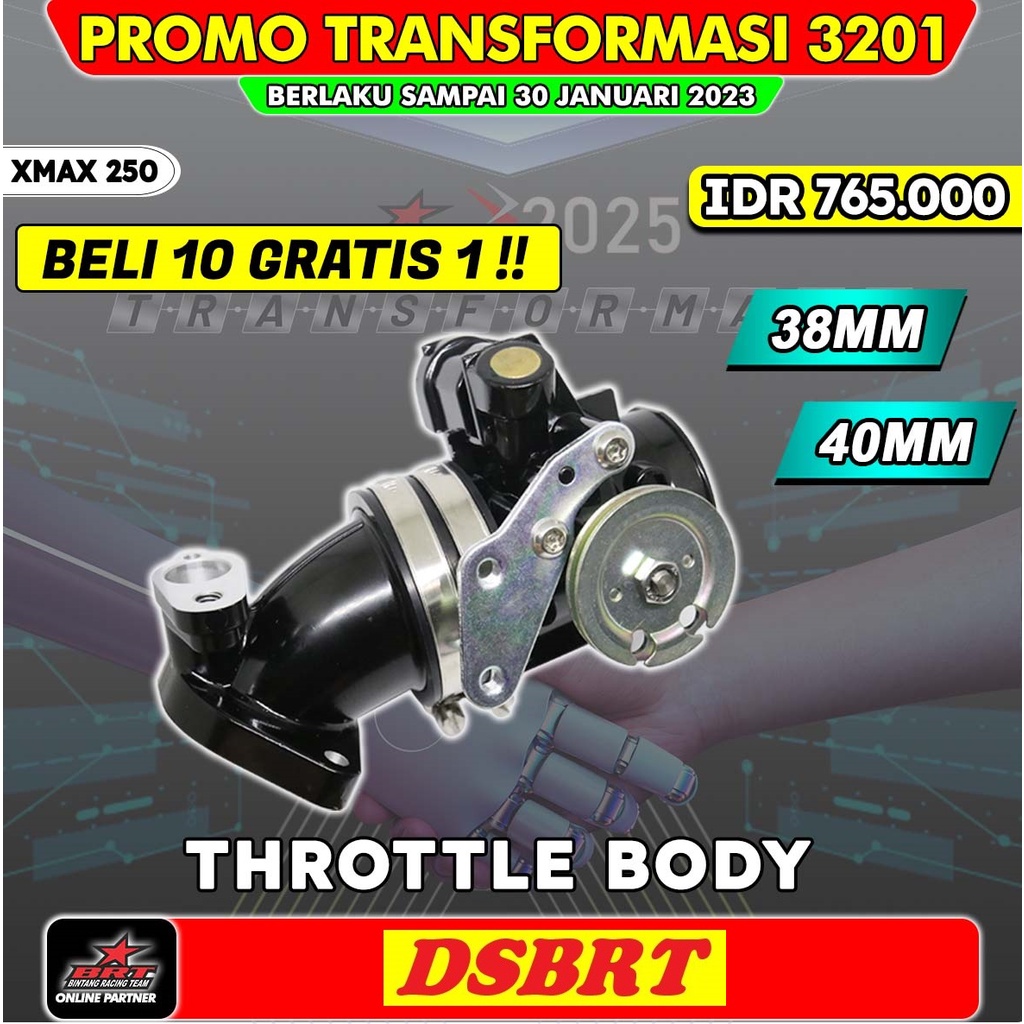 Jual Throttle Body Tb Velocity Banana Rubber Brt Xmax Super Flow