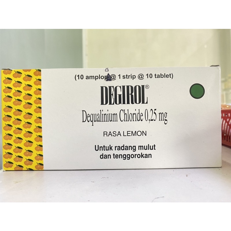 Jual Degirol isi 10 tablet Radang Tenggorokan Melegakan tenggorokan ...