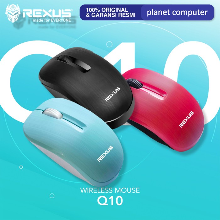 Jual Rexus Mouse Wireless Office Q10 Silent Click | Shopee Indonesia