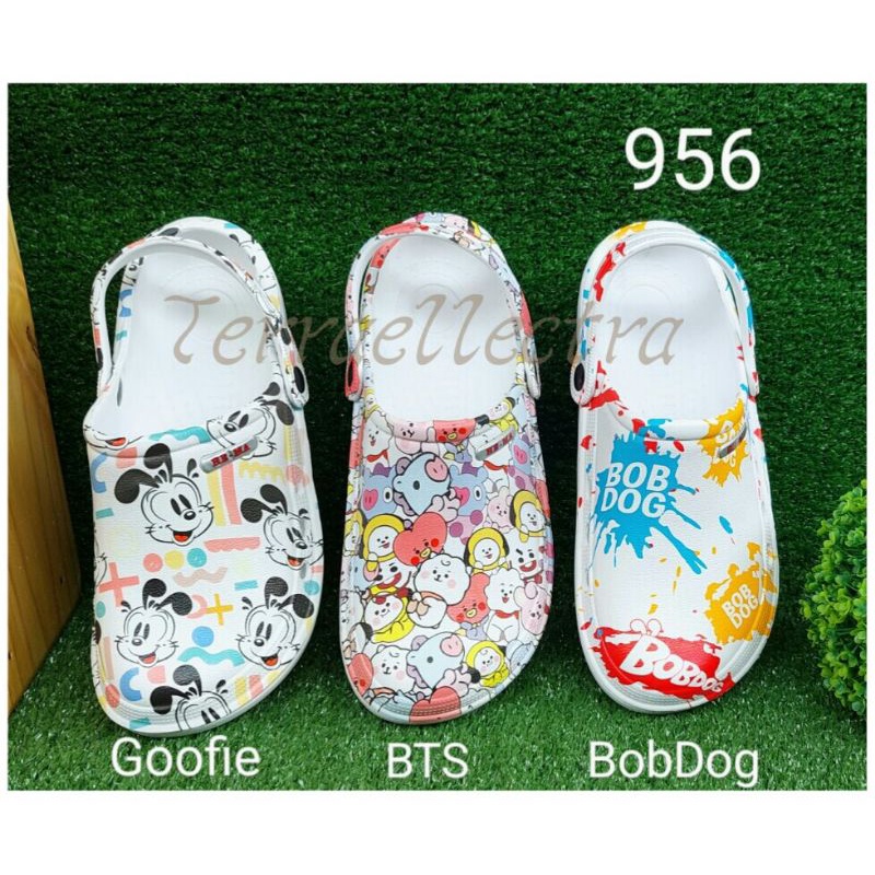 Jual Sandal Kodok Printing Model Crocs Sandal Medis Labs Apotik Sendal Rumah Sandal Karet 