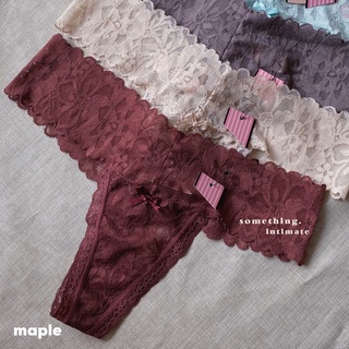 Jual VS THE LACIE BRIANNA Floral Lace Thong Panty / Sexy Gstring Lingerie G-string  CD Hot Cheeky Briefs Celana Dalam Wanita G String Renda Victoria Secret  Panties Underwear CD Mini