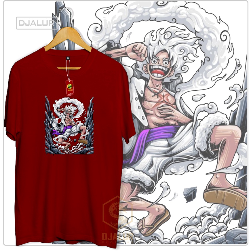 Jual Kaos Luffy Gear 5 Front Onepiece Kaos Anime Wibu Manga One Piece ...