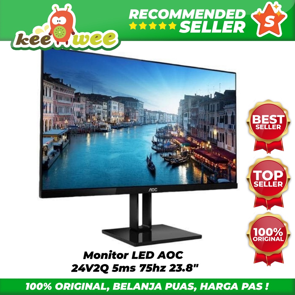 Jual Monitor LED AOC 24V2Q 5ms 75hz 23.8" | Shopee Indonesia