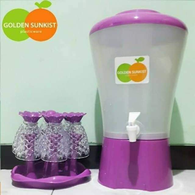 Jual Dispenser Set Gelas Nanas Golden Sunkist 3kg Shopee Indonesia 3921