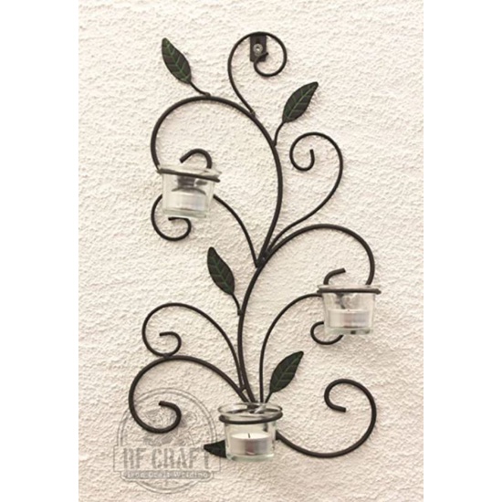 Jual ORNAMEN BESI TEMPAT LILIN DAN POT BUNGA STANDING POT DINDING