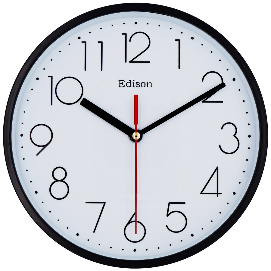 Jam Dinding Edison EDW 09 T18 Timbul Diameter 230mm 23cm