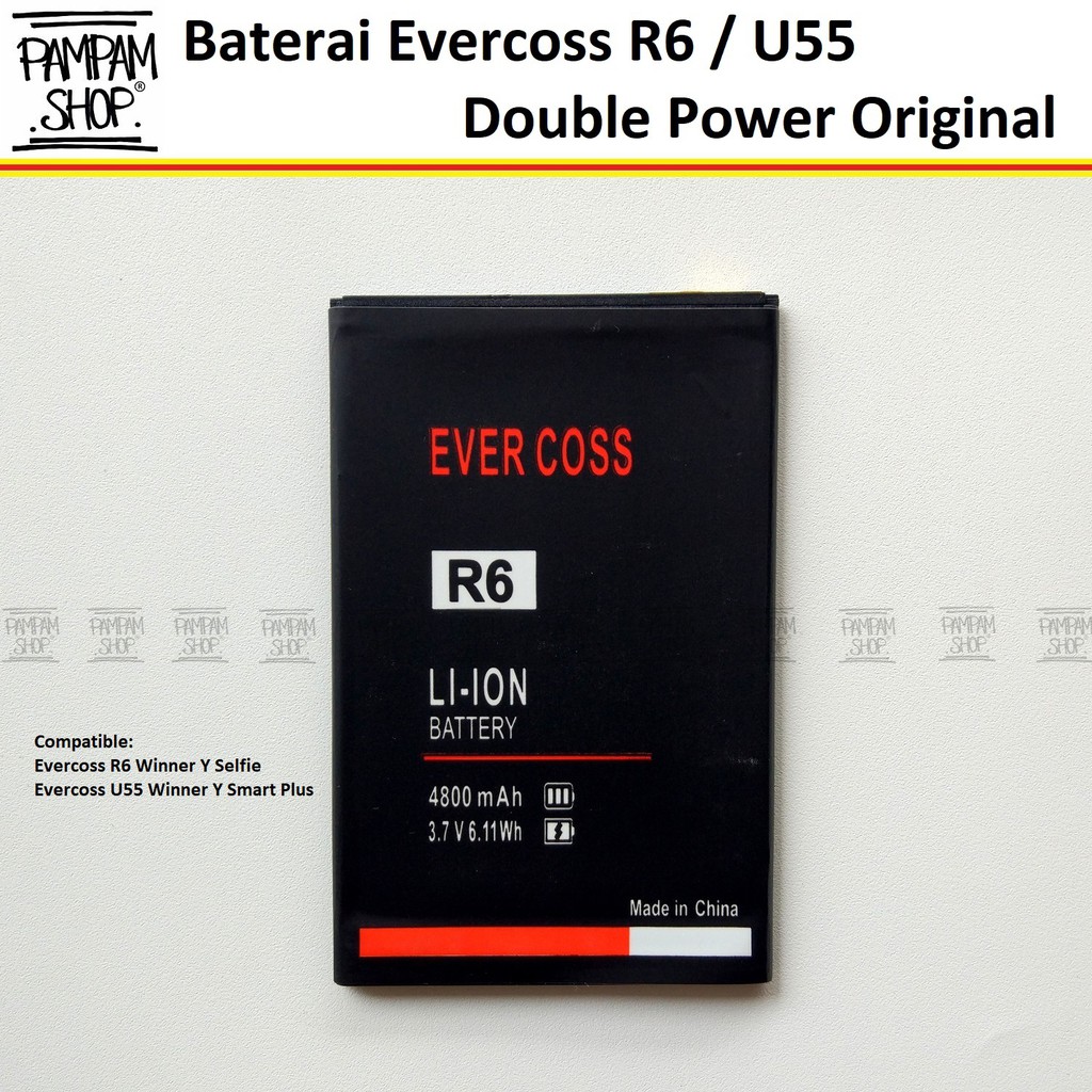 Jual Baterai Evercoss R6 Winner Y Selfie Double Power Batre Batrai ...