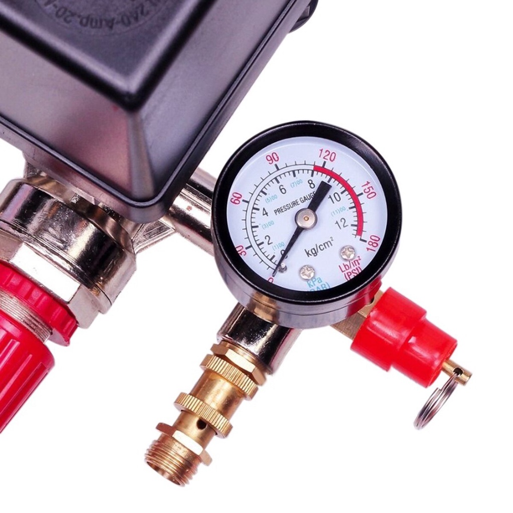 Jual 220V Pressure Switch Air Valve Manifold Air Compressor Pressure ...