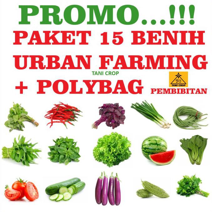 Jual Silahkan Order Promo Paket Benih Bibit Sayuran Buah Free Polybag Urban Farm