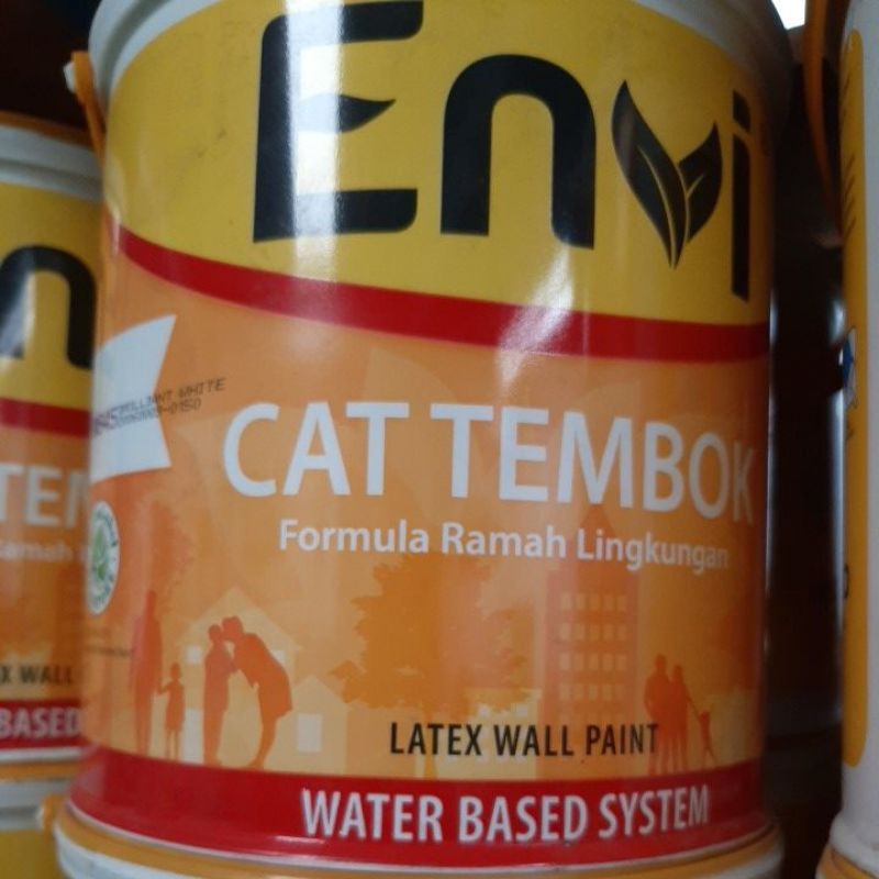 Jual cat tembok ENVI 5kg Shopee Indonesia