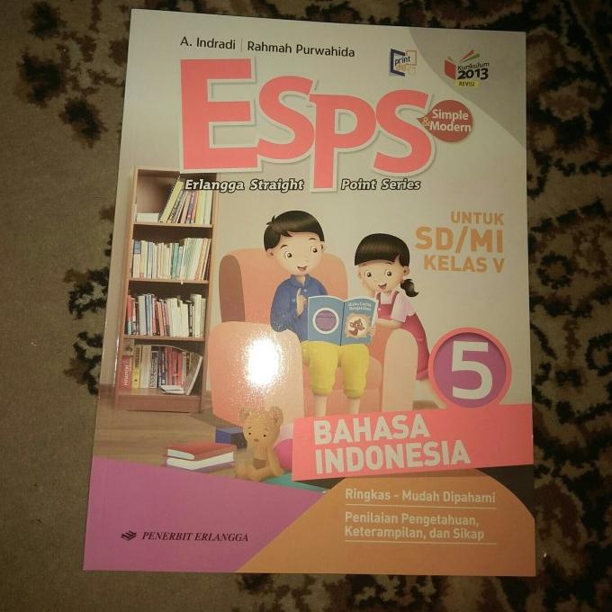 Jual Esps Bahasa Indonesia Kelas 5 Sd Erlangga Kurikulum 2013 Paling ...