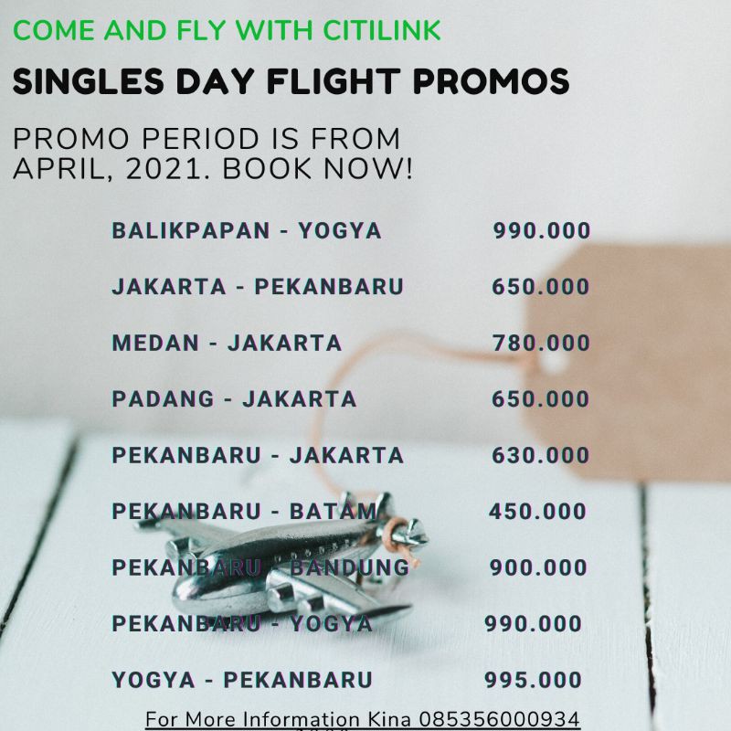 Jual TIKET PROMO CITILINK | Shopee Indonesia