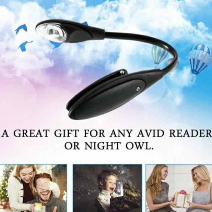 Jual Lampu Baca Led Mini Fleksibel Terang Model Jepit Untuk Baca Buku