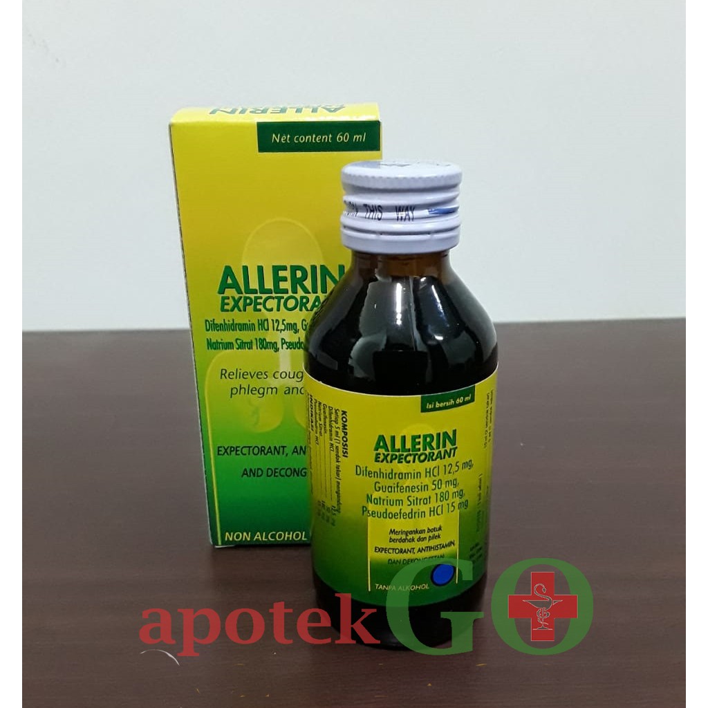 Jual ALLERIN EXPECTORANT 60 ml Shopee Indonesia