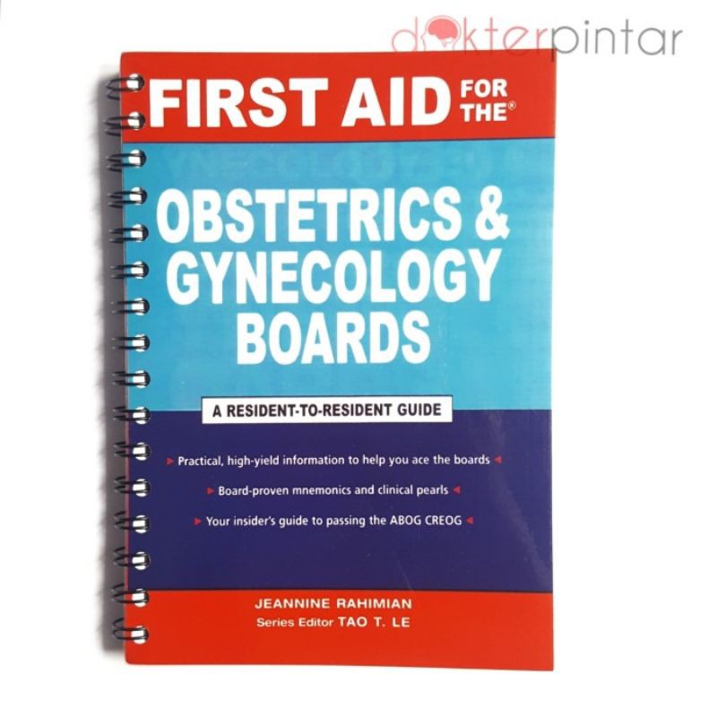 Jual Buku Kedokteran Kandungan First Aid Obstetrics And Gynaecology ...