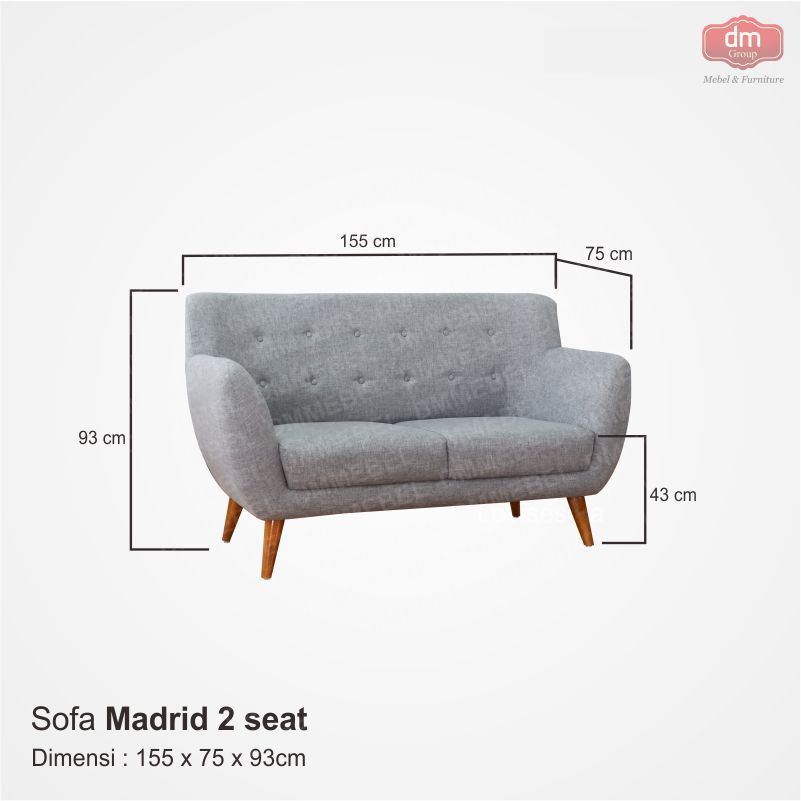 Panjang sofa 2 seater hotsell