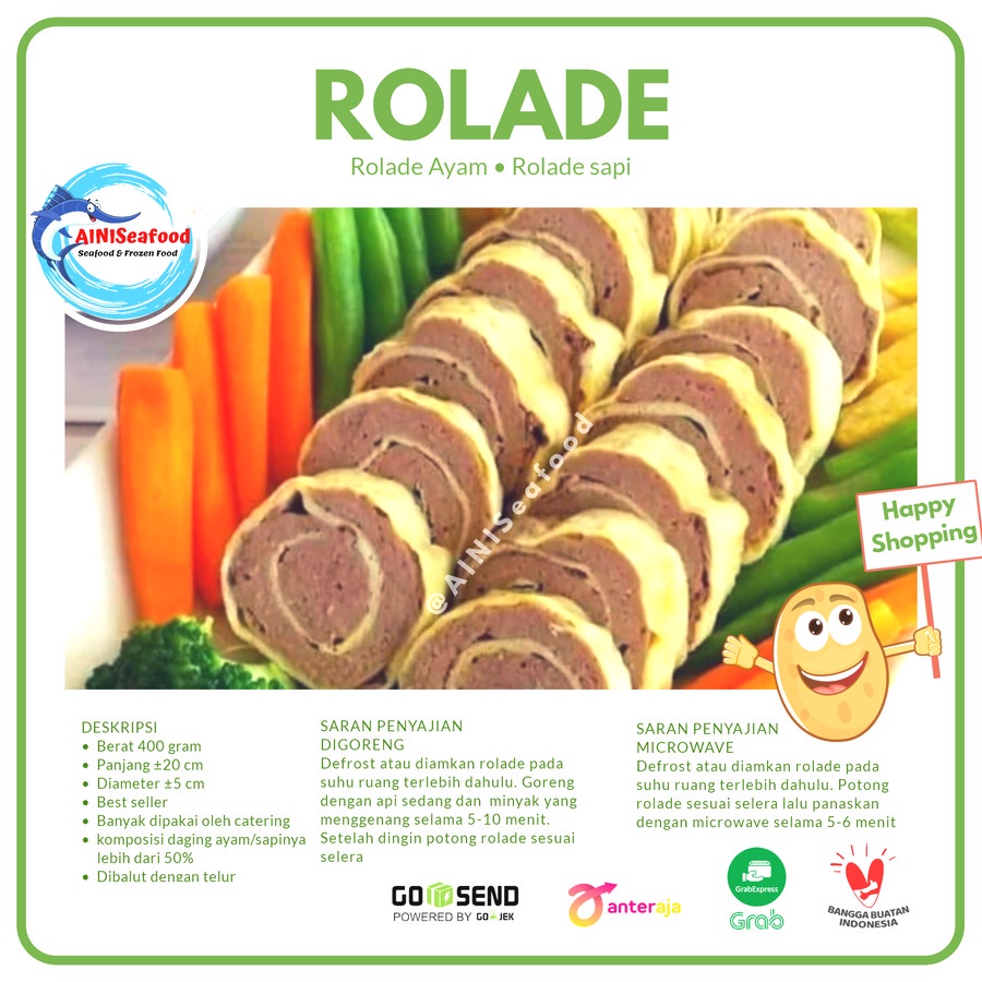 Jual Rolade Ayam / Sapi Fiva - Rolade Ayam | Shopee Indonesia