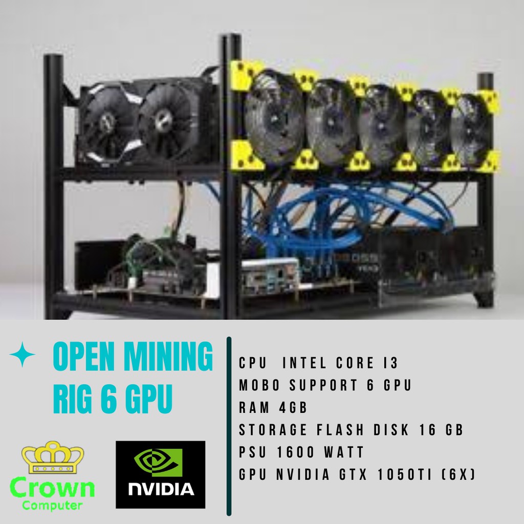 Jual MINING RIG 6 GPU GTX 1050TI | Shopee Indonesia