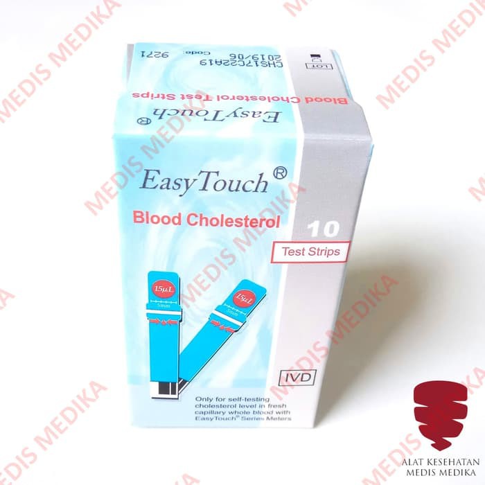 Jual Easytouch Cholestrol Test Strip Kolestrol Refill Isi 10 Easy Touch ...