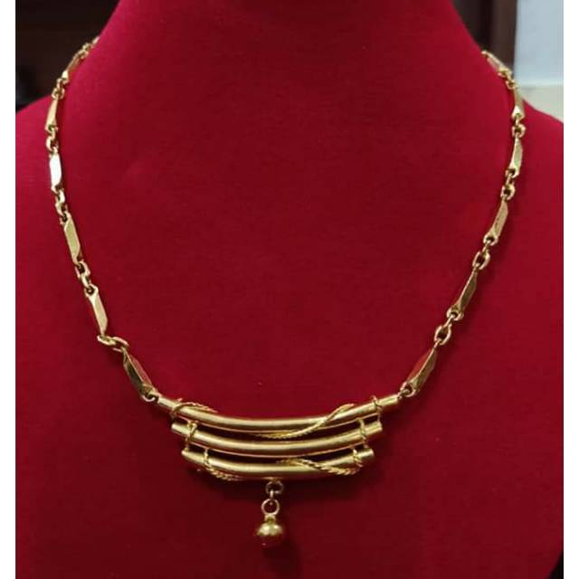 Jual Kalung bambu rante Padi 80 gram Emas LM/London 24K kadar 99,99%