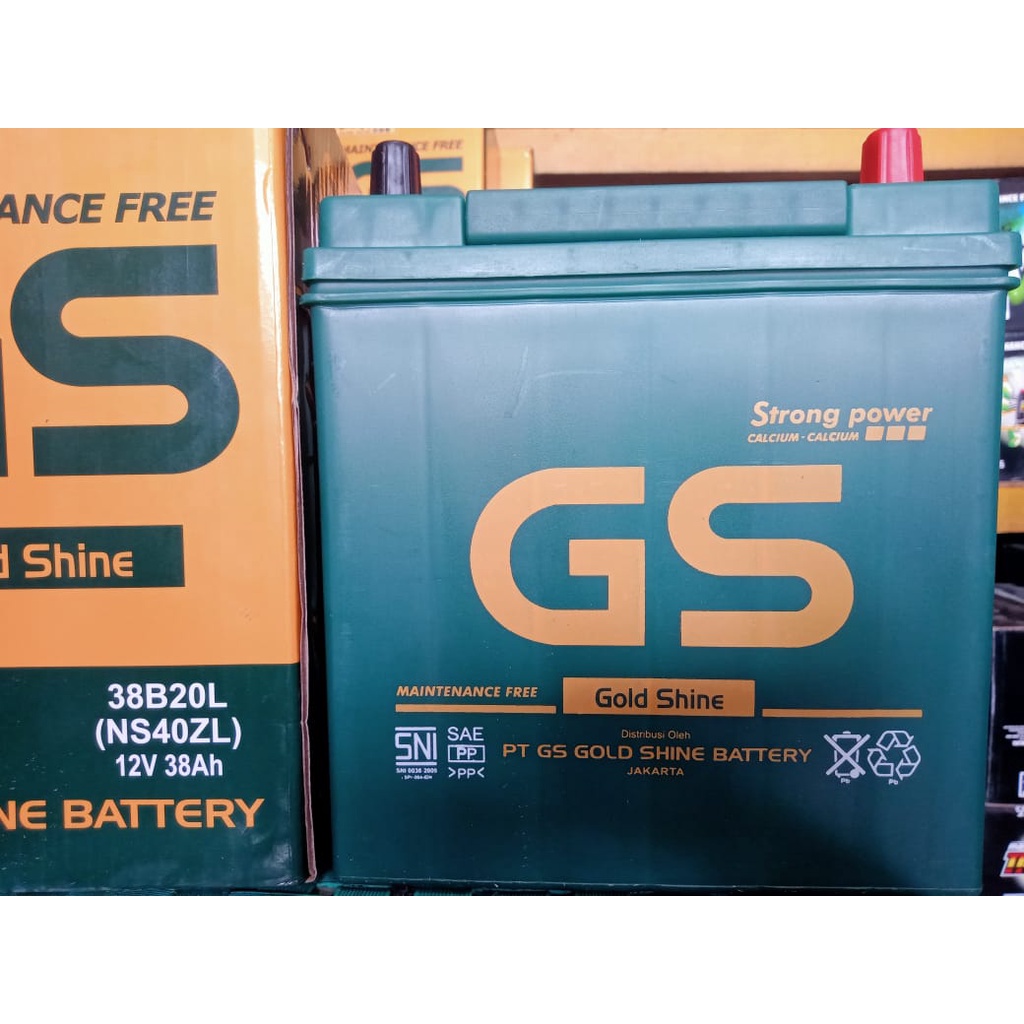 Jual Aki GS GOLD SHINE NS40ZL (36B20L) untuk Toyota Agya, Calya