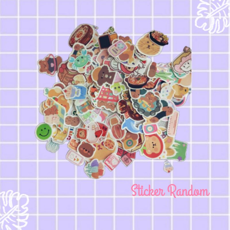 Jual STICKER tinggal tempel random bahan vinyl/ AESTHETIC/ lucu/ murah ...