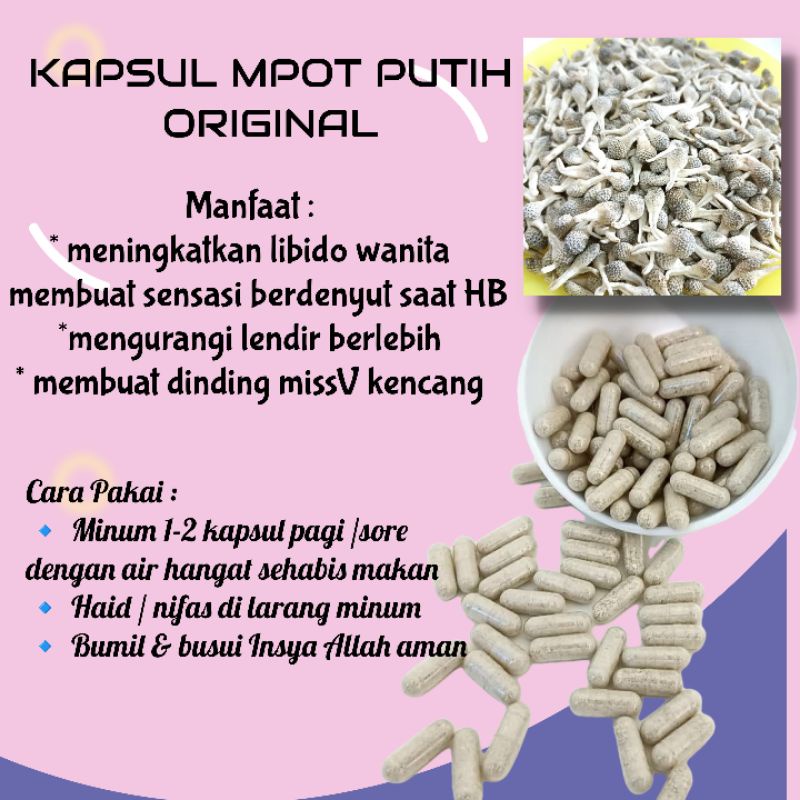 Jual MPOT BIANG PUTIH KAPSUL ORIGINAL//HARGA 1 KAPSUL | Shopee Indonesia