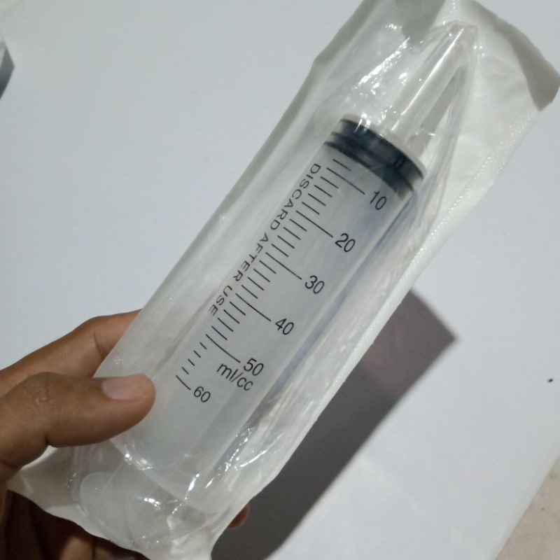 Jual (1pcs) Spet spuit suntikan jumbo 50ml max bisa 60ml, buat burung ...
