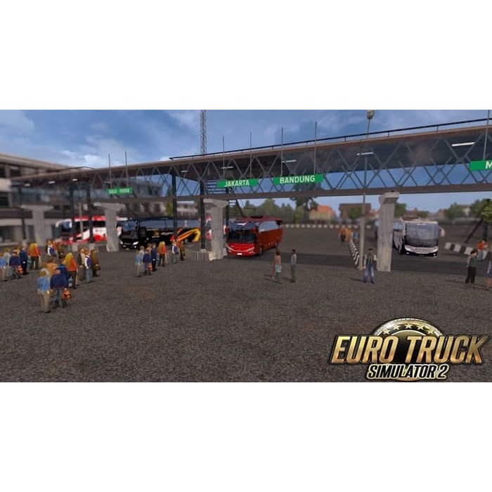 Jual Euro Truck Simulator 2 ETS2 Mod Bus Truk Map Indonesia Paket