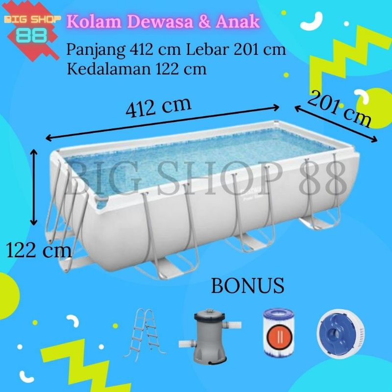 Jual BESTWAY KOLAM RENANG PORTABLE KOLAM RENANG ANAK JUMBO PRISM POOL ...