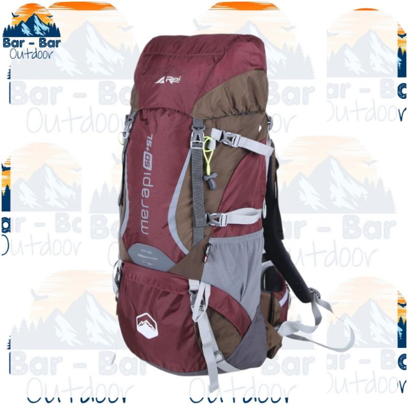 Jual Tas Gunung Carrier Arei Rei Merapi 50+5L | Shopee Indonesia