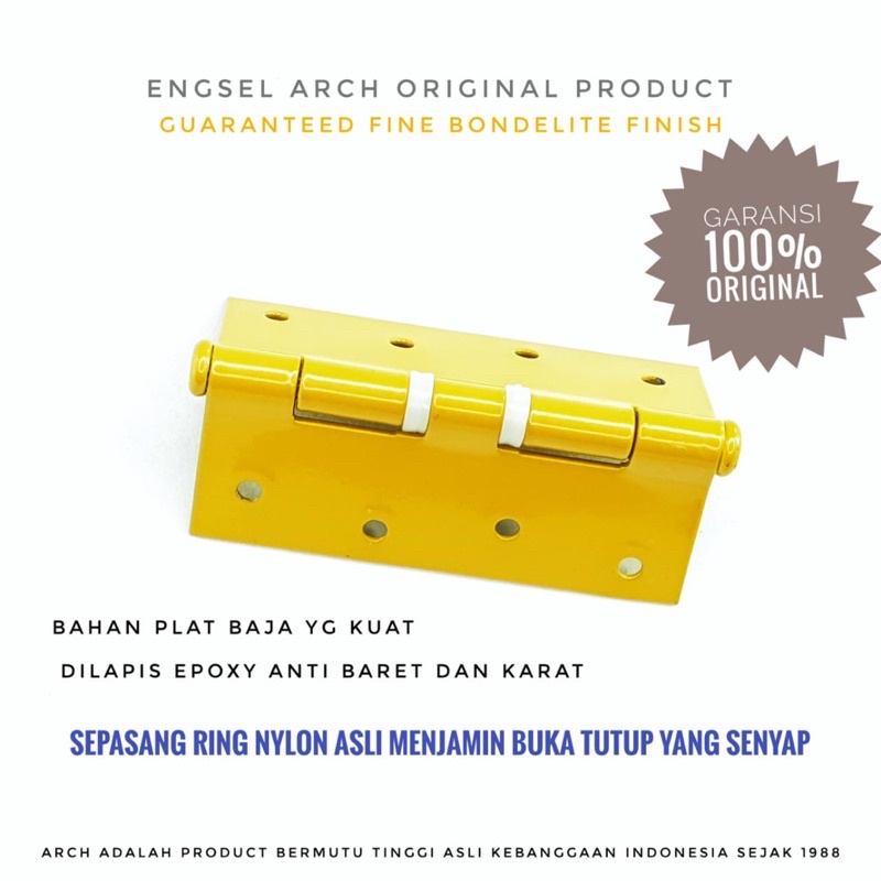 Jual Engsel Pintu Nylon Ring ARCH 4” inch Original / Jendela / Door ...
