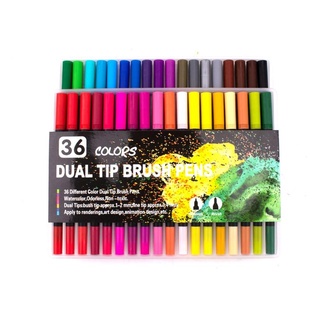 12-120 Colors Art Pens Set, Fine Tip & Flexible Brush Pen Tip, Water Based  Markers for Adult Coloring Calligraphy