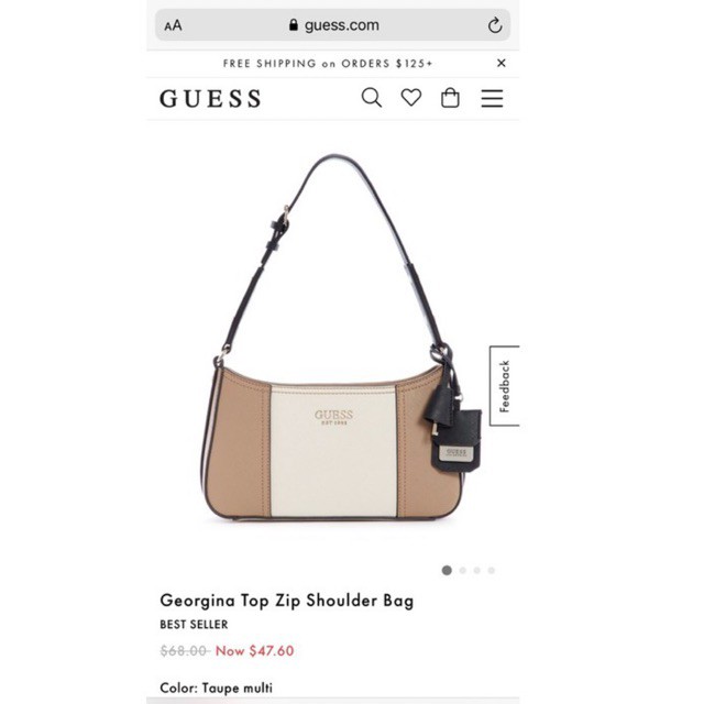 Jual GU SS GEORGINA TOP ZIP SHOULDER BAG Shopee Indonesia