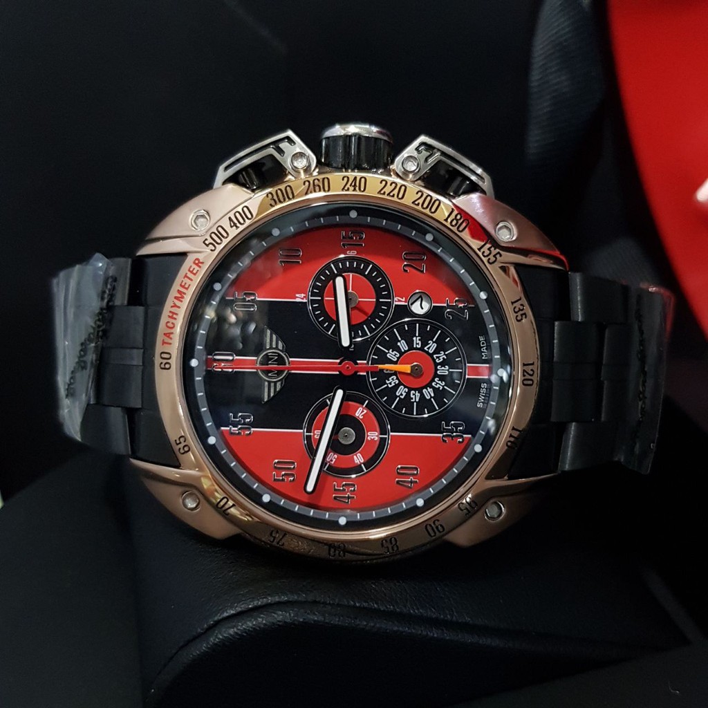 Jual Jam Tangan Pria Mini Cooper Stainless Hitam Rose | Shopee Indonesia