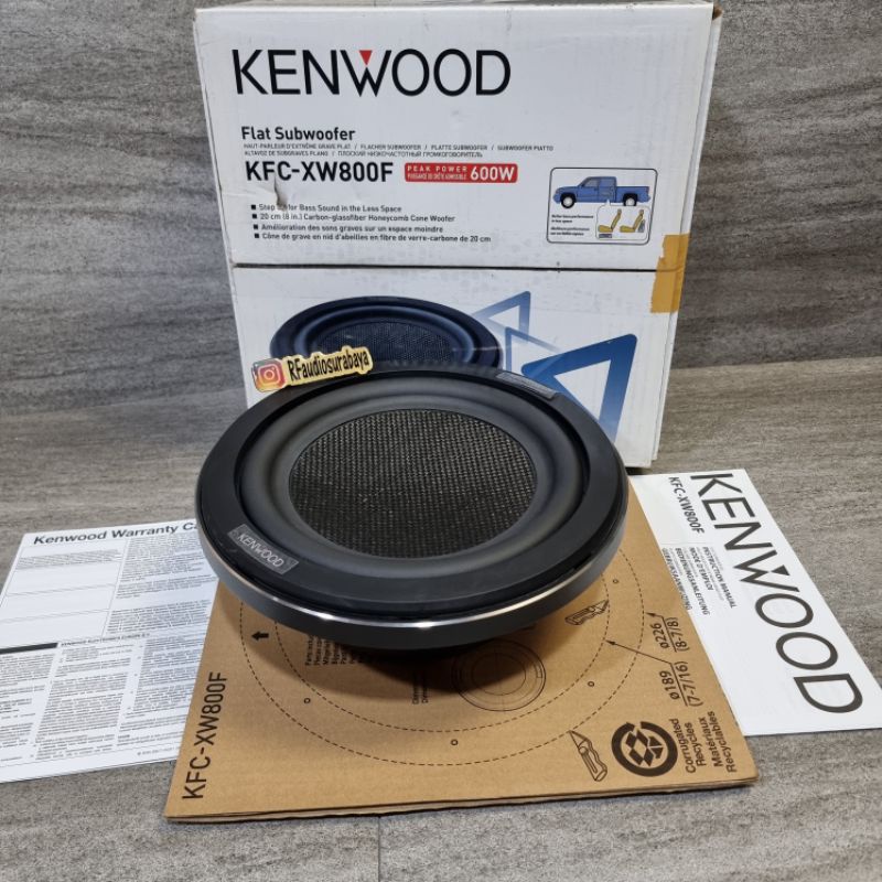 Kenwood Ls-k800 Kenwood Excelon KFC-XW800F Shallow-mount 8