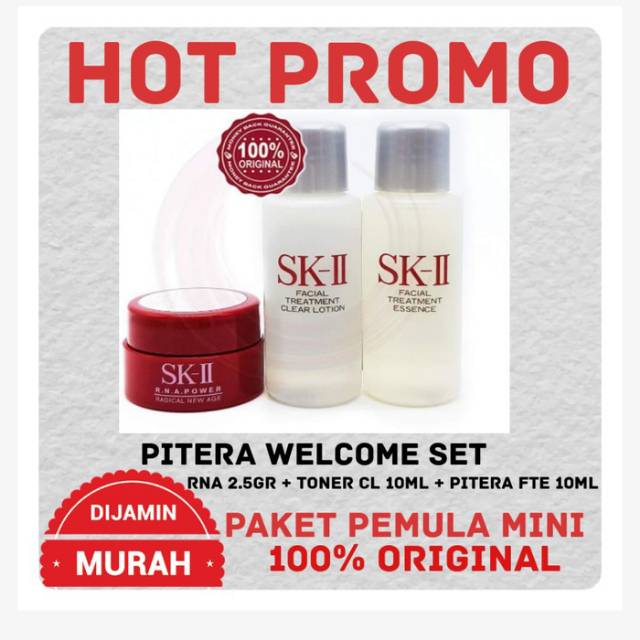 Jual SK-II SK II SK2 SK-2 SKII Pitera Welcome Kit Mini fte 10 clear ...