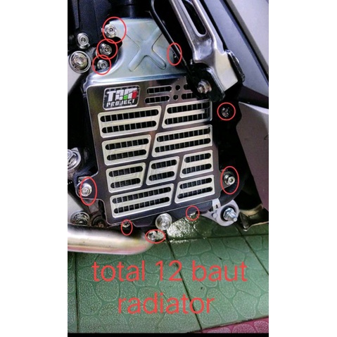Jual baut probolt stainless 2 kunci untuk cover radiator Vario 125/150 ...