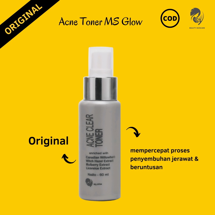Jual MS Glow Acne Toner Jerawat Original Face Toner Acne Mengatasi
