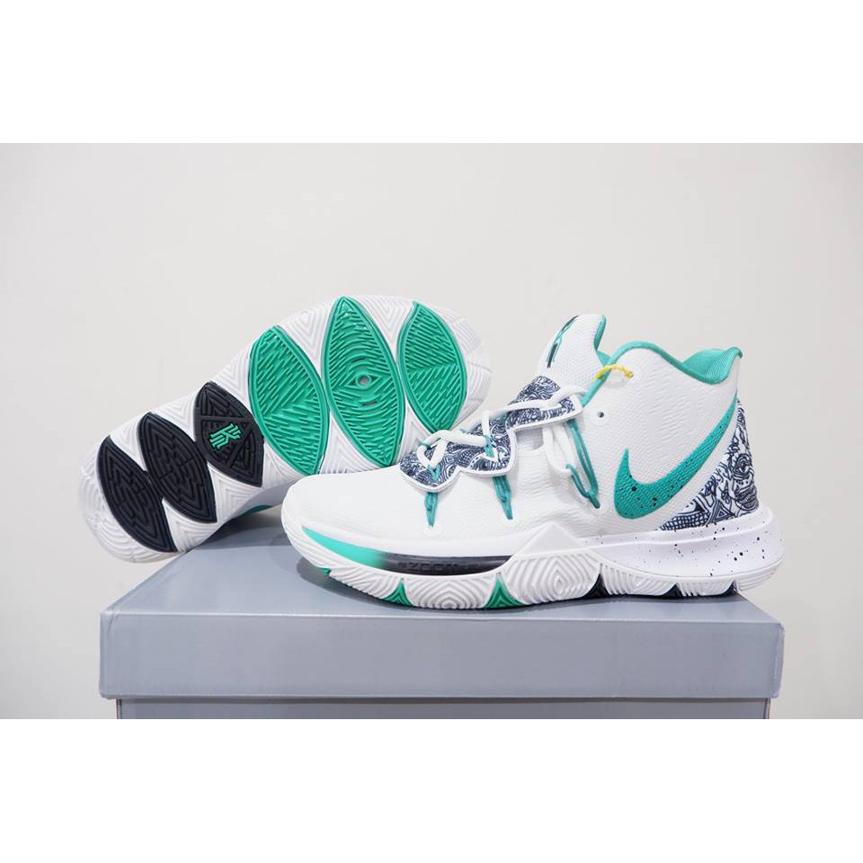 Kyrie 5 white mint green deals