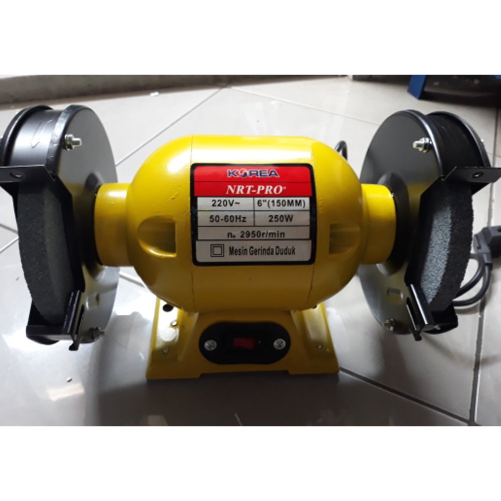 Jual Mesin Gerinda Duduk 6 Inch NRT PRO Bench Grinder Alumunium Base ...