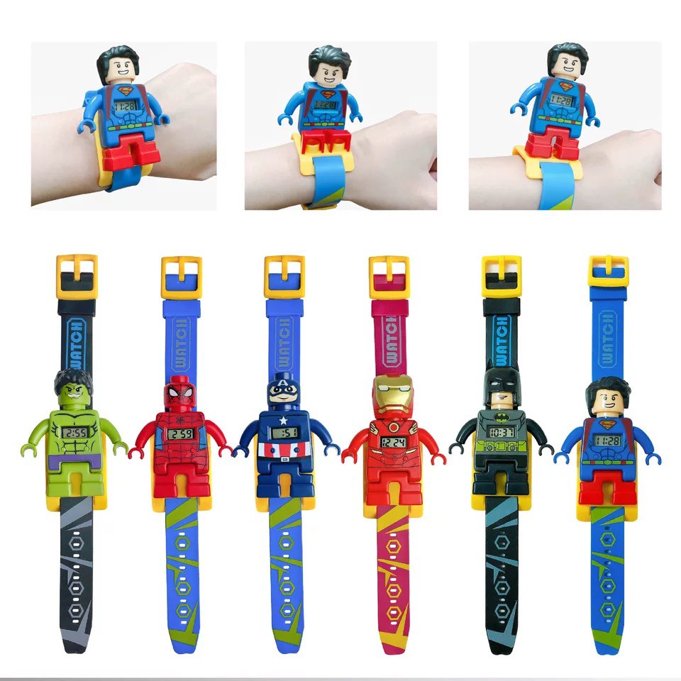 Jual Jam Tangan LEGO ANAK KARAKTER Baru Superhero Avanger/Jam Murah/Jam