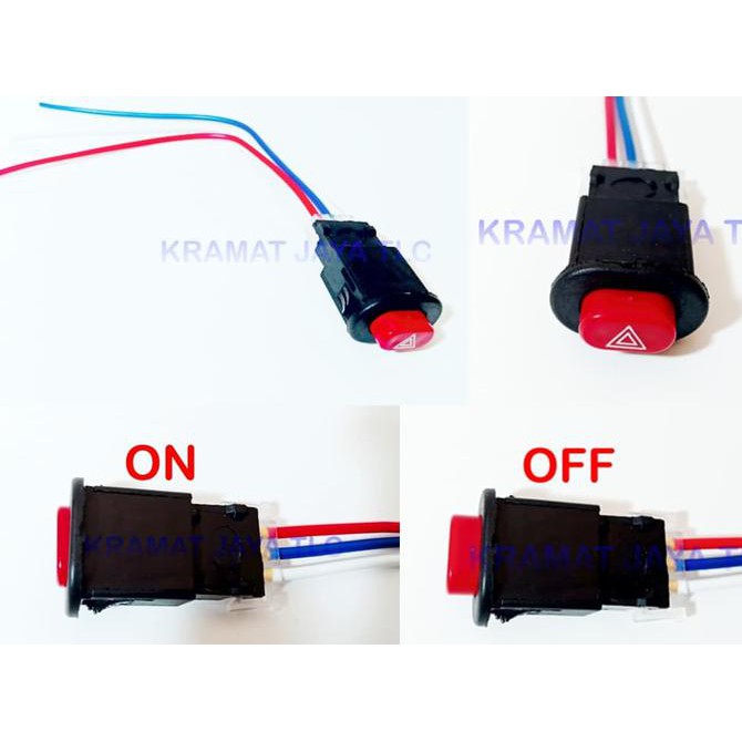 Jual SAKLAR PUSH ON OFF LAMPU HAZARD SERBA GUNA | Shopee Indonesia