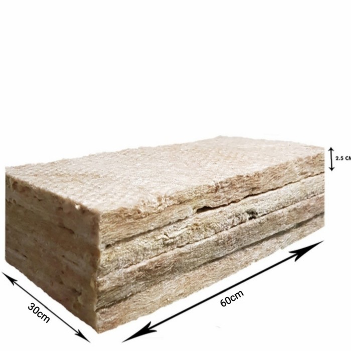 Rockwool Lokal 1/2 Slab 60 x 60 x 2,5 Media Hidroponik No Cultilene