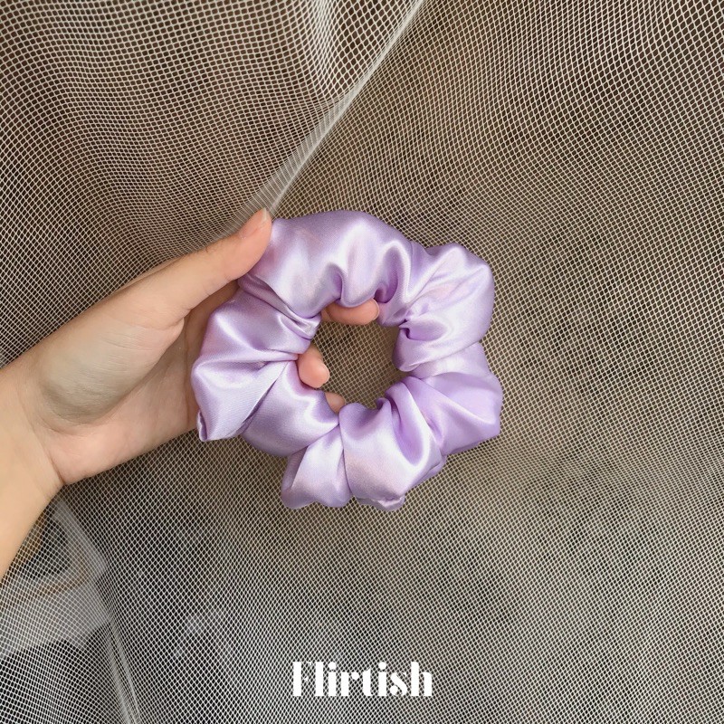 Jual Scrunchies Satin Series Ikat Rambut Korea Cepol Hijab Scrunchie Doff Flirtishid 