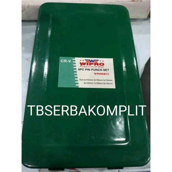 Jual Pin Punch Set 6 pcs Wipro WP006D15 Betel Drip Pin Alat Penitik Set ...